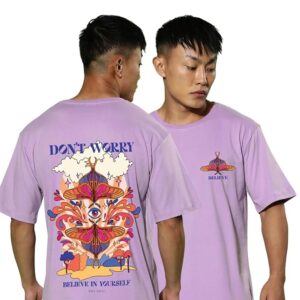 Pure Cotton Oversized Baggy Fit Drop Shoulder Stylish and Latest Graphic Printed Round Neck Half Sleeves T-Shirt for Men