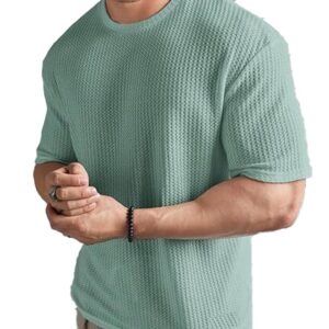 Mens Solid Unique Design Oversized Tshirt for Men - Round Neck Loose Fit Drop Shoulder Mens T-Shirt
