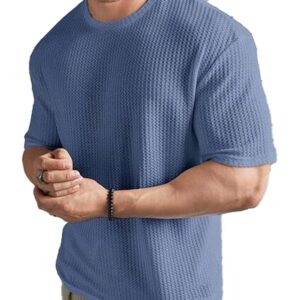Mens Solid Unique Design Oversized Tshirt for Men - Round Neck Loose Fit Drop Shoulder Mens T-Shirt