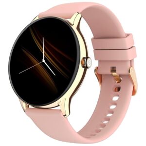 noise twist go smartwatch – 1.39" round display, bt calling, metal build, 100+ sports modes & watch faces (rose pink)
