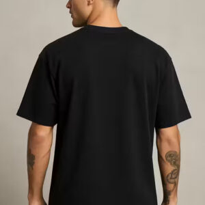 men’s oversized graphic t shirt – round neck, three quarter sleeves, cotton blend casual wear