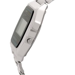 casio vintage a158wa 1q digital watch – grey dial, silver metal strap, unisex retro style