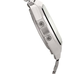 casio vintage a158wa 1q digital watch – grey dial, silver metal strap, unisex retro style