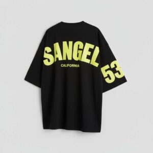 men's printed round neck half sleeve oversized t shirt – cotton blend