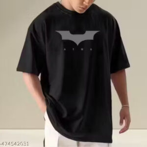 manbat men's oversized printed t shirt – round neck style