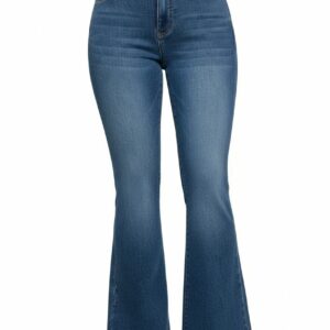 ben martin women’s high waist flared bell bottom jeans – wide leg stretch denim, perfect for party & everyday wear