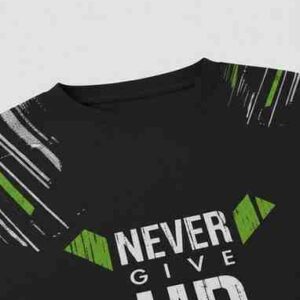 velgroove oversized black printed cotton blend t shirt for men | round neck streetwear