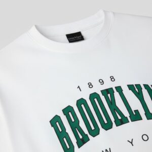 men's printed typography round neck oversized t shirt