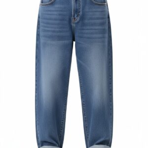 ben martin men’s baggy fit high rise stretchable denim – loose casual jeans for dance & hip hop style