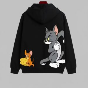 trendy tom & jerry printed hoodie for men & women