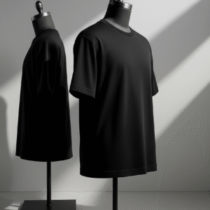 oversized black t shirt – classic round neck ultra soft cotton