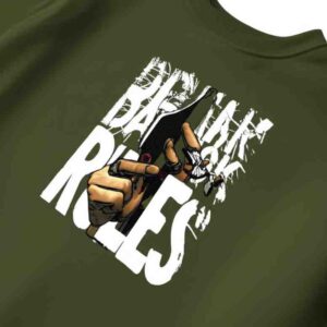 men's oversized olive green round neck t shirt