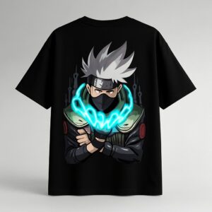 men's oversized round neck anime printed t shirt – casual streetwear style