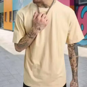 men's oversized plain t shirt – classic round neck casual wear