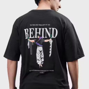 threadzone men's oversized round neck printed t shirt – casual streetwear style