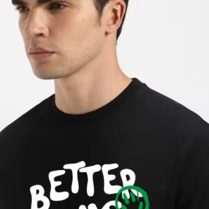 fancy fabulous men's round neck polyester t shirt – stylish & comfortable casual wear