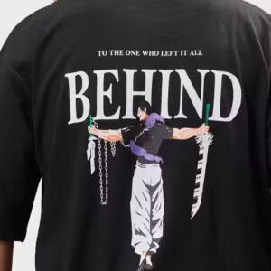 threadzone men's oversized round neck printed t shirt – casual streetwear style